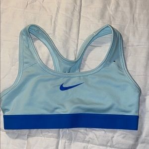 NIKE blue sports bra